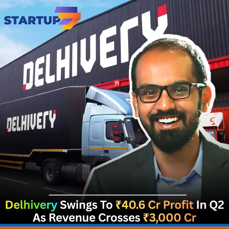 Delhivery has swung from a loss to a profit, with quarterly revenue crossing ₹3,000 crore for the first time.