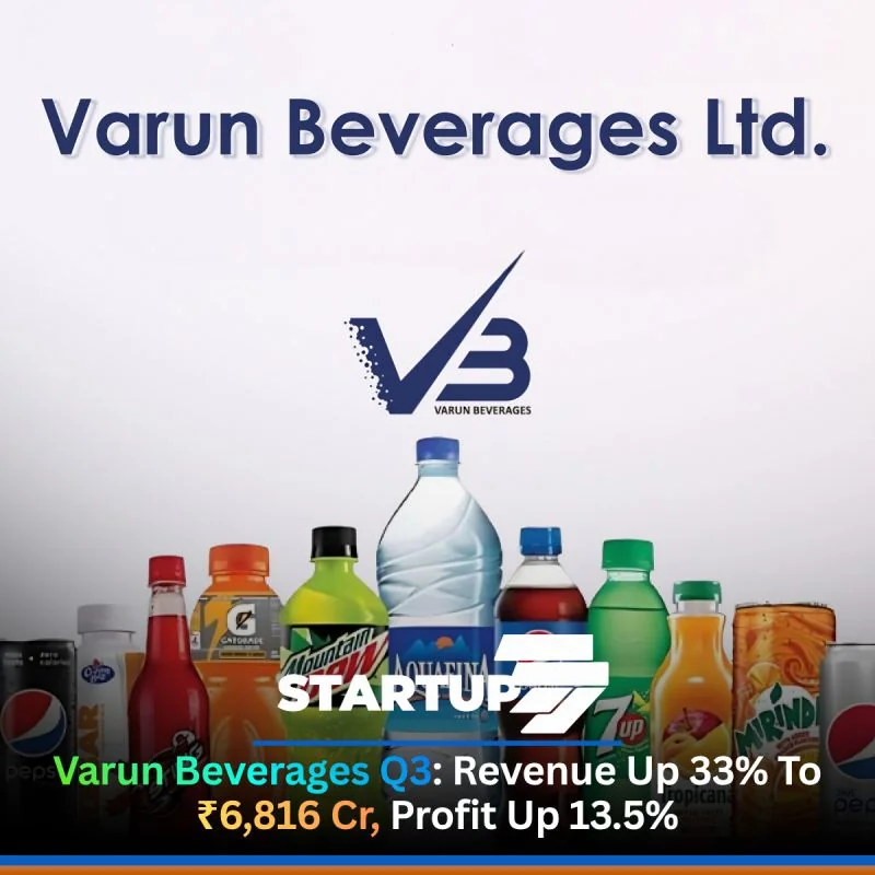 VARUN BEVERAGES LIMITED’s revenue grew faster than its profit this quarter.