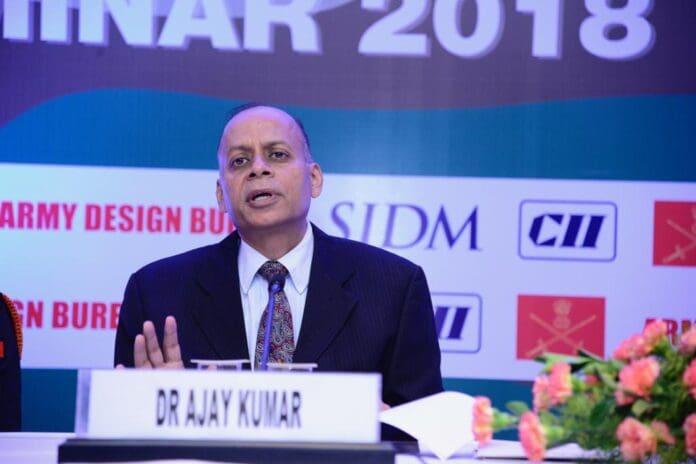 ajay kumar- ministry of defence